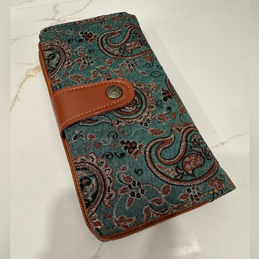 Blue Paisley women wallet
